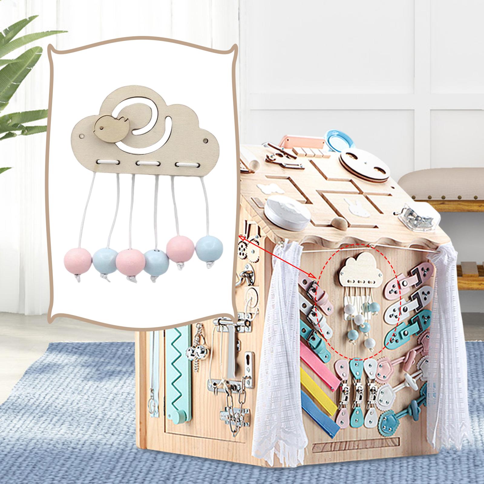 Montessori Wooden Busy Board Toddler - Montessori Aktivite Panosu Malzemesi, Küçük Çocuklar
