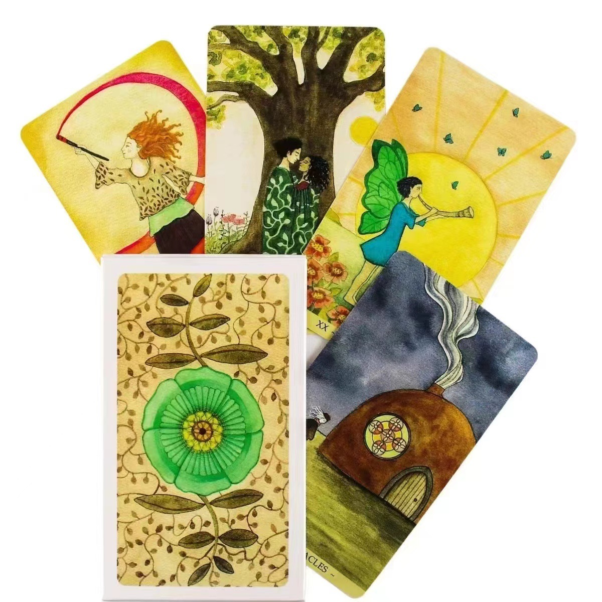 Tarot Cards Deck With Guidebook - Orijinal Tarot Kartları Dayanıklı Mara Lunne