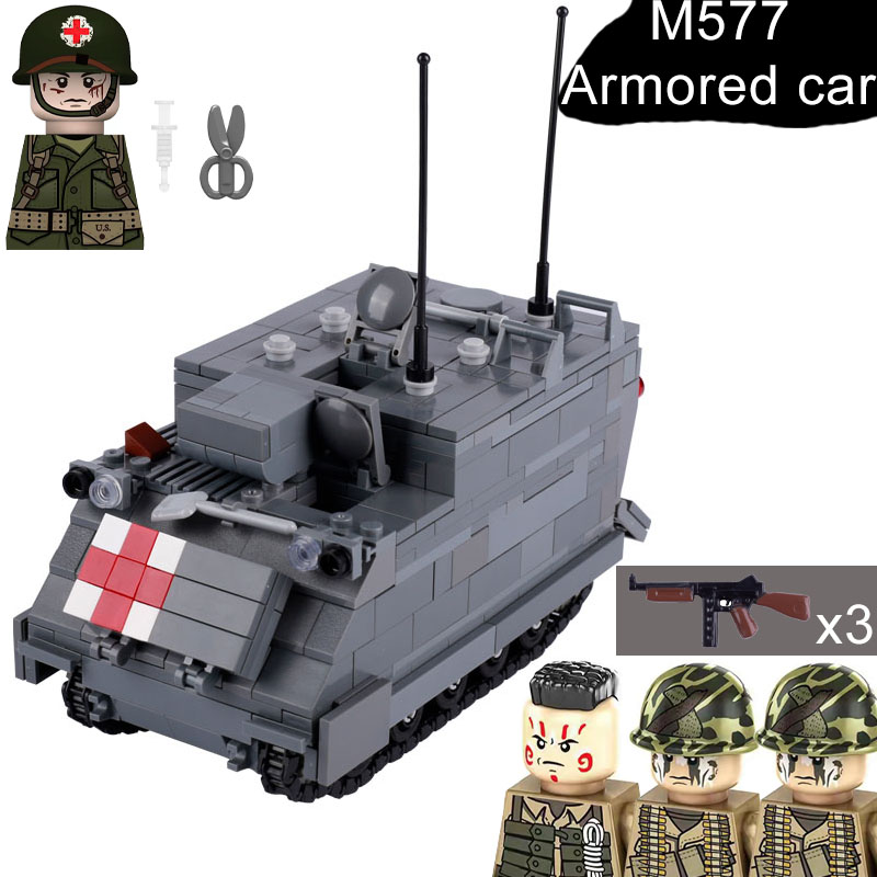 Lego Compatible Military Tank - Modern askeri panzer tankı M577 zırhlı