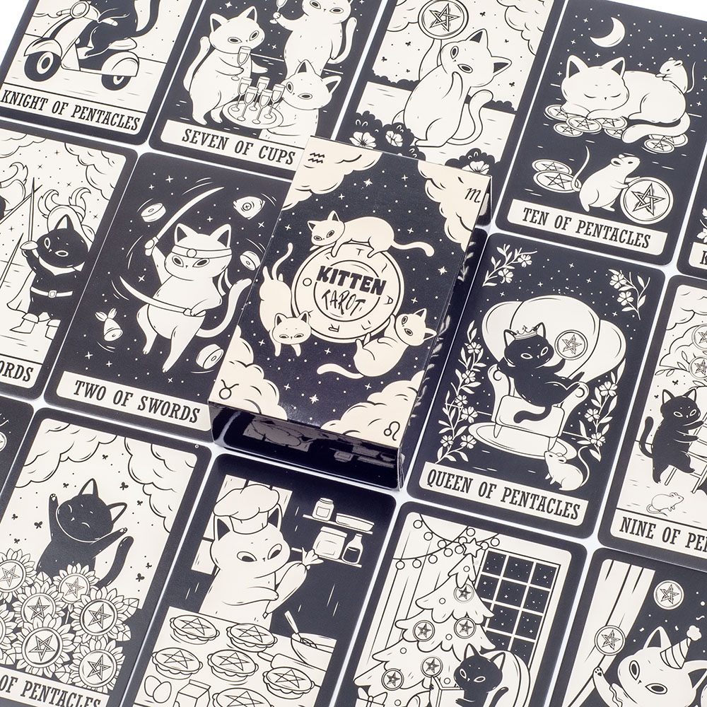 Kitten Tarot Kartları, 78 Adet - Tarot Cards Deck With Guidebook incelemesi ve fiyatı
