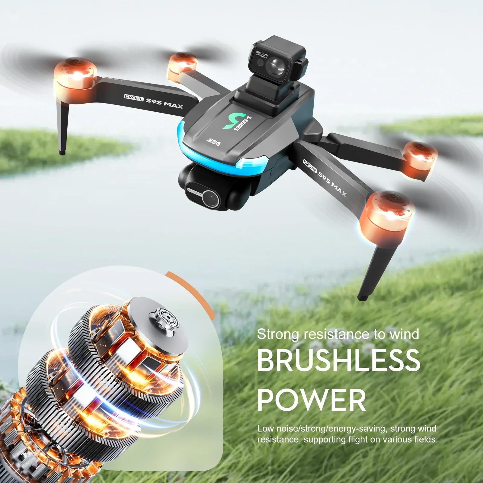 YENI S9S MAX MINI Drone 4K 2 E - Fpv Brushless Rc Drone 4K incelemesi ve fiyatı