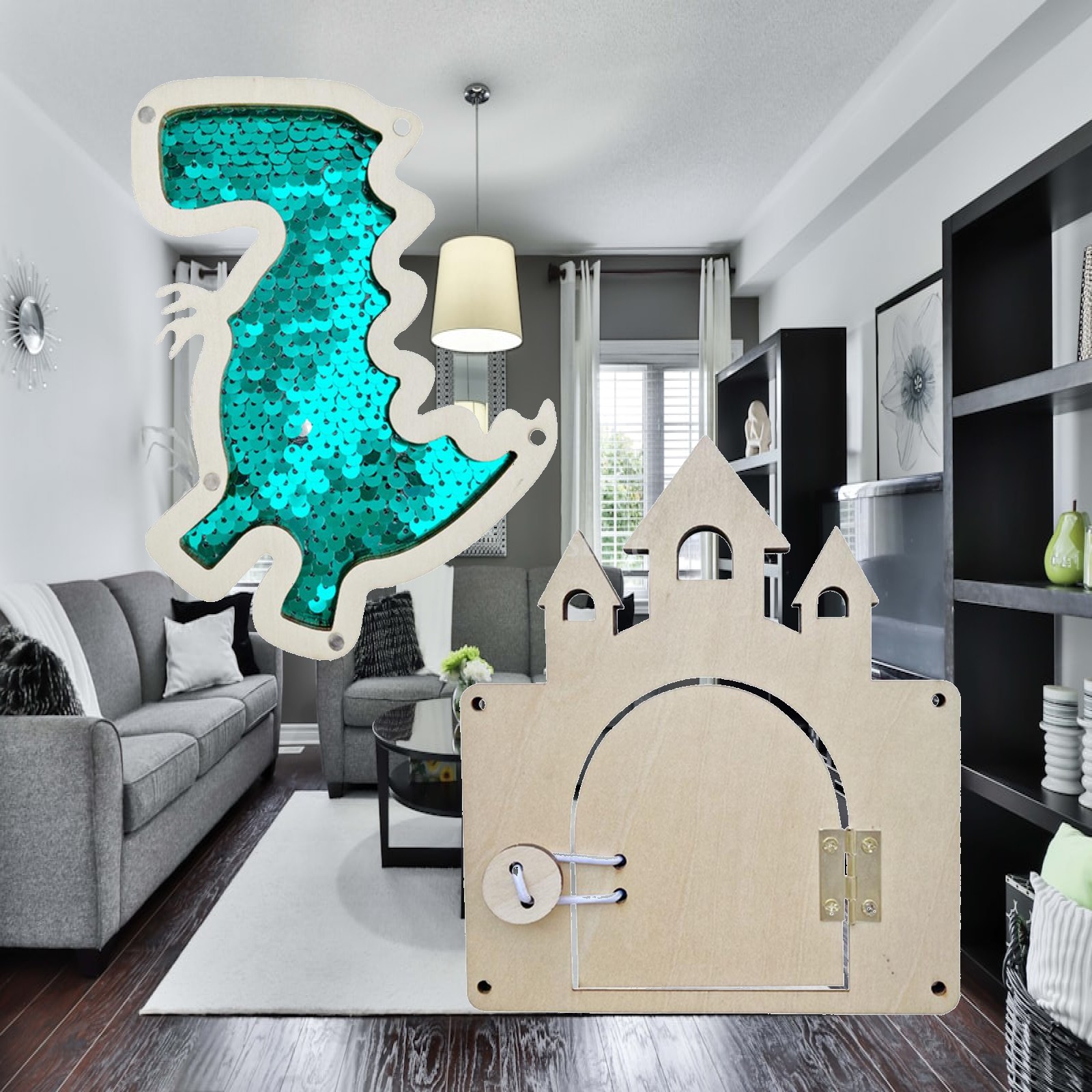 Ahşap Aktivite Panosu, Kendin  - Montessori Wooden Busy Board Toddler incelemesi ve fiyatı