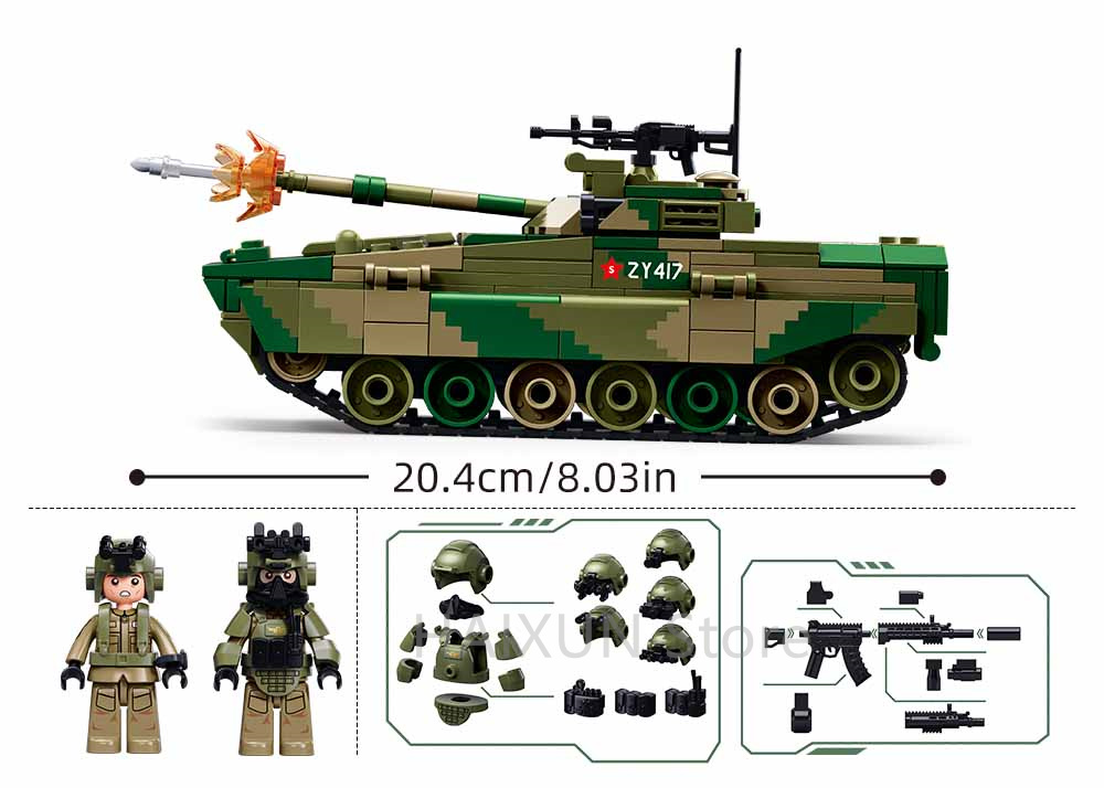 Sluban Yapım Seti Boy ZBD-04AS - Lego Compatible Military Tank incelemesi ve fiyatı
